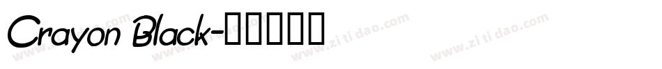 Crayon Black字体转换